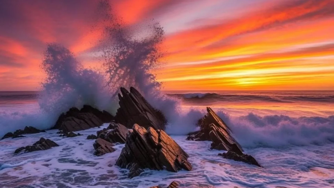 Coastal image used in the Kling image-to-video playground on fal — provider example, not a FollowAI result